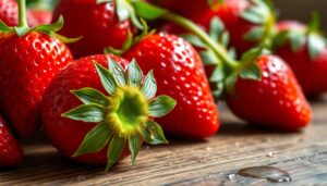 fresh strawberries